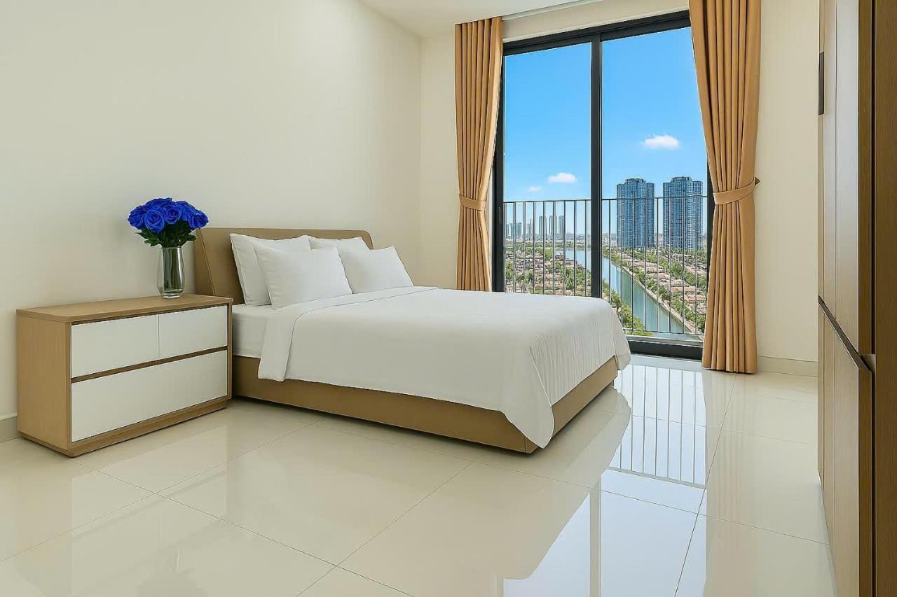 The Has 2 Bedrooms, 2 Bathrooms, 1 Kitchen, 1 Living Room, 1 Laundry Room, 1 Balcony, 1 Swimming Pool - District 7 Apartment *